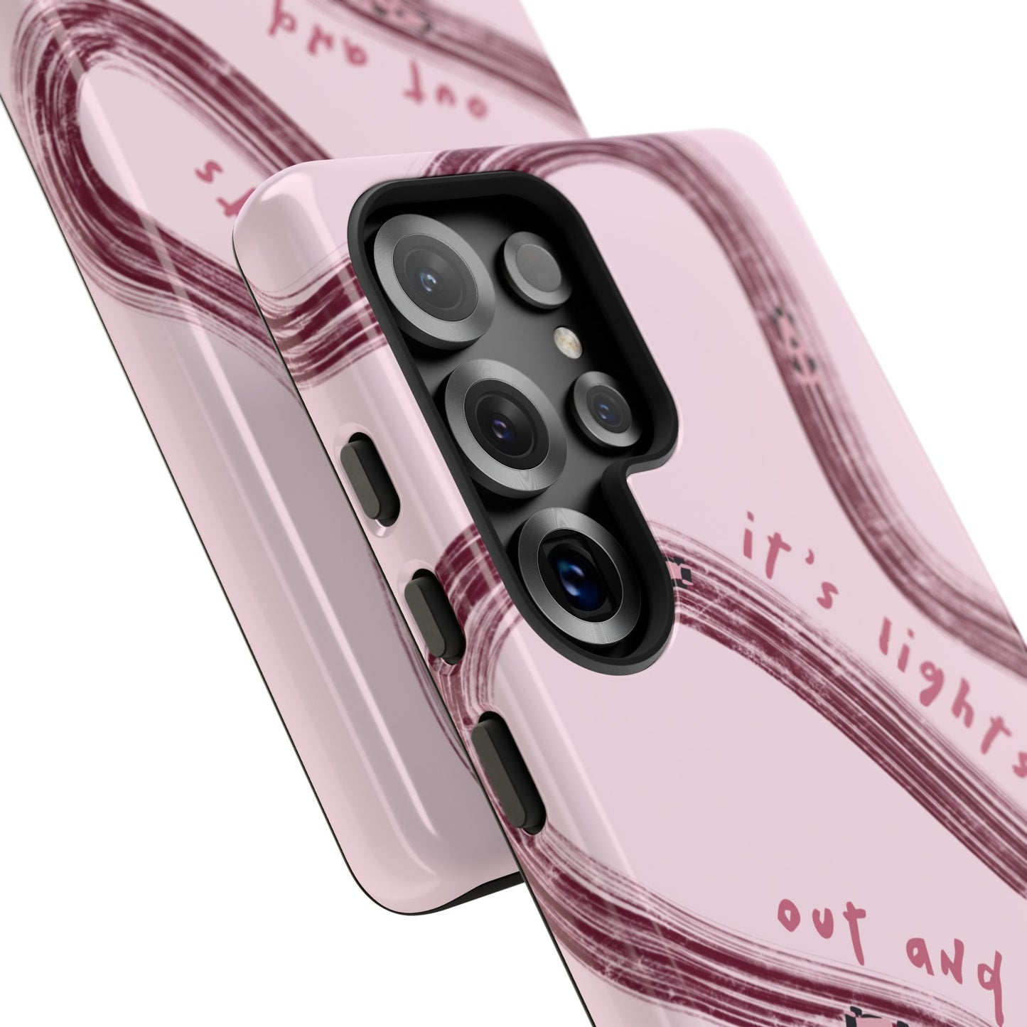 Pink Lights Out F1 Phone Case Design, Trendy F1 Gift, Formula 1 Gift, Cute F1 Phone Case, Unique Formula One Phone Case