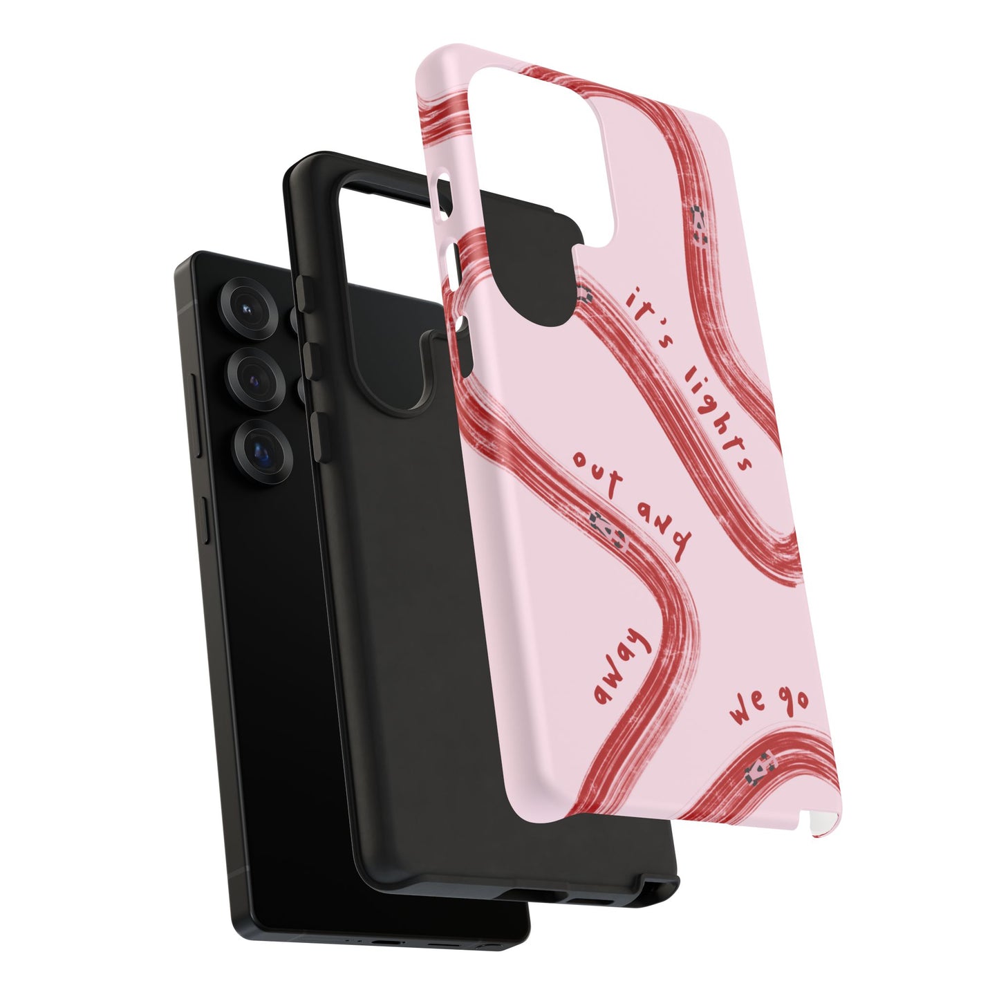 Pink and Red Lights Out F1 Phone Case Design, Trendy F1 Gift, Formula 1 Gift, Cute F1 Phone Case, Unique Formula One Phone Case