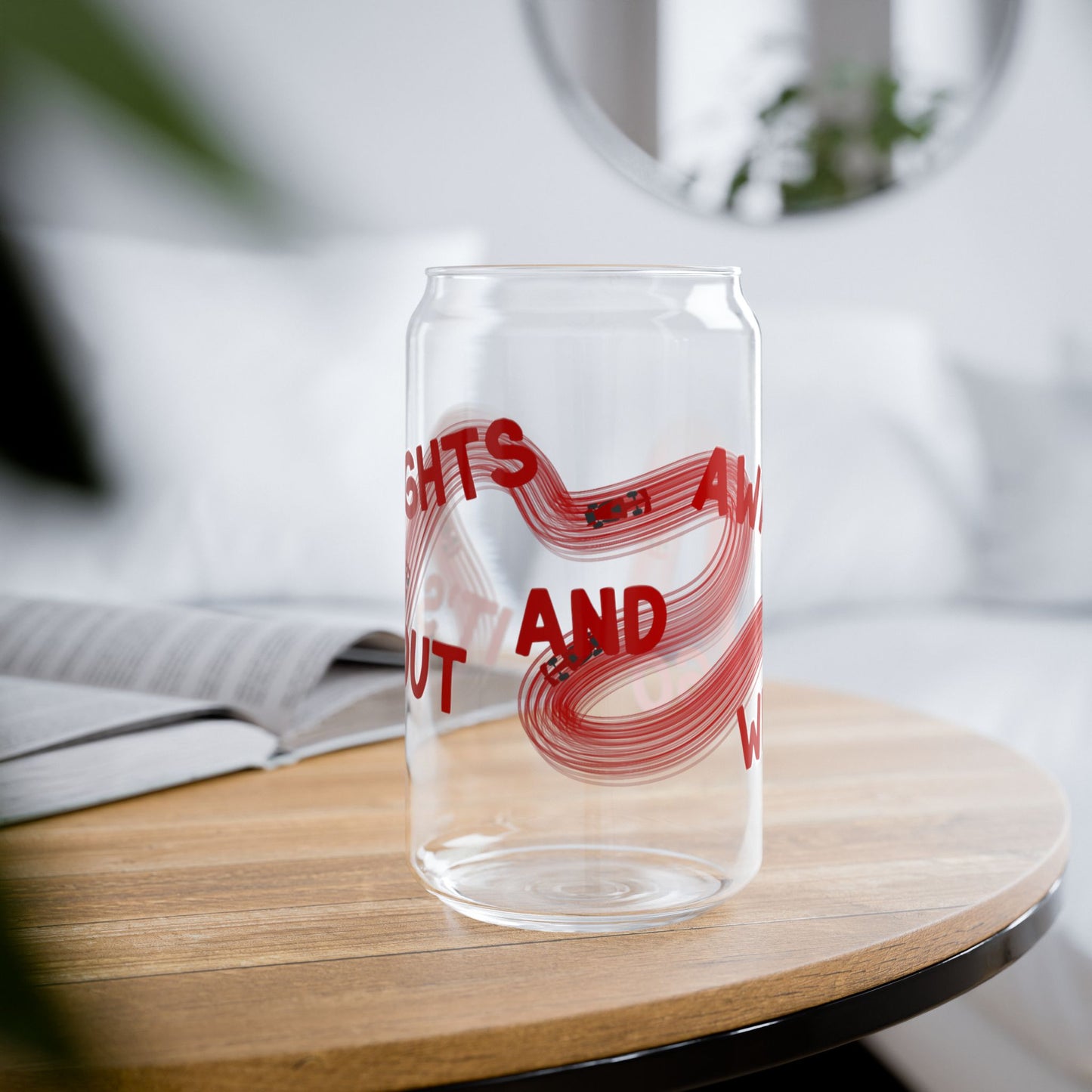 F1 Red It's Lights Out sipper glass | 16oz