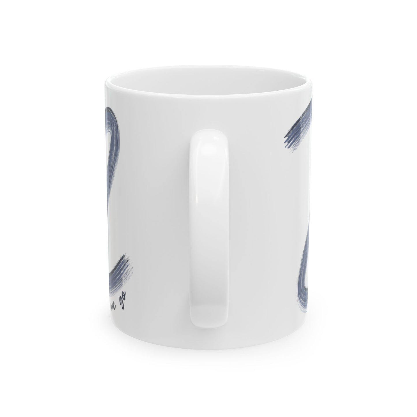 Blue F1 Painted It's Lights Out and Away We Go Mug, Unique Gift for Coffee Lovers, Whimsical Formula 1 Gift