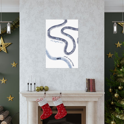 Blue F1 Matte Vertical Poster | F1 Giclée Art Print (US SIZING)