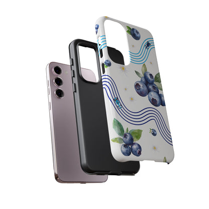 F1 Williams and Blueberries Phone Case, Trendy F1 Gift, Formula 1 Gift, Cute Fruit F1 Phone Case, Unique Phone Case