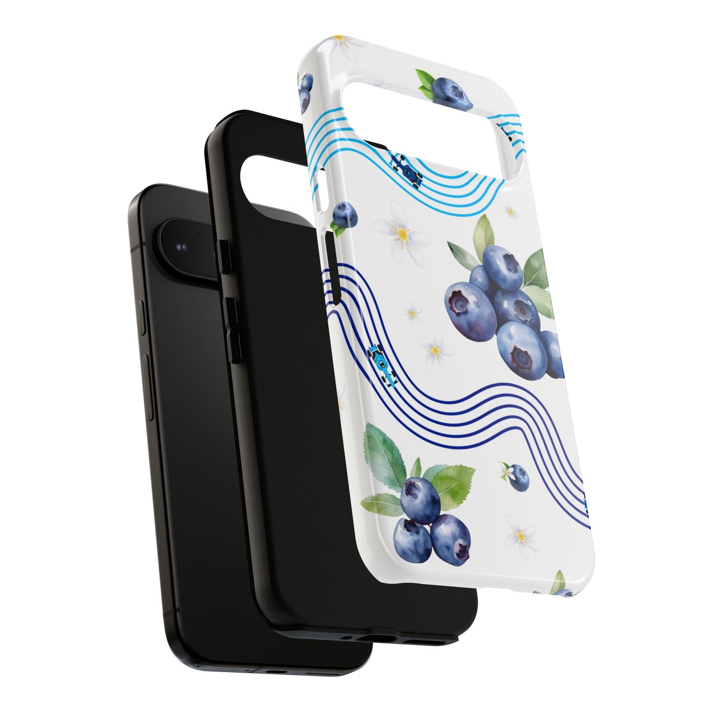 F1 Williams and Blueberries Phone Case, Trendy F1 Gift, Formula 1 Gift, Cute Fruit F1 Phone Case, Unique Phone Case