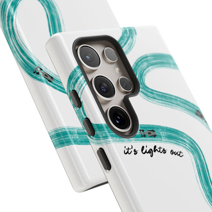 Mercedes F1 Phone Case Painted "its lights out and away we go", Trendy F1 Gift, Formula 1 Gift, Cute F1 Phone Case