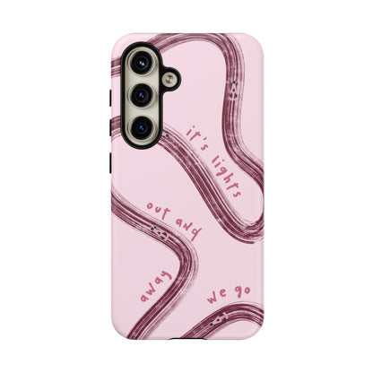 Pink Lights Out F1 Phone Case Design, Trendy F1 Gift, Formula 1 Gift, Cute F1 Phone Case, Unique Formula One Phone Case