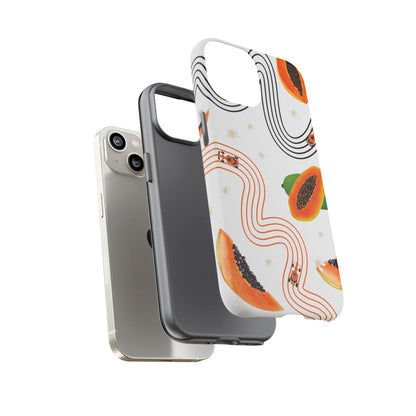 F1 McLaren and Papaya Phone Case , Trendy F1 Gift, Formula 1 Gift, Cute Fruit F1 Phone Case, Unique Phone Case