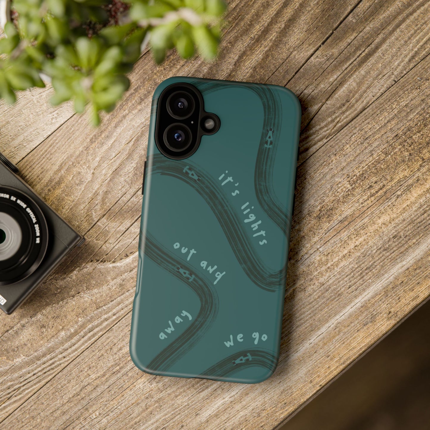Teal Lights Out F1 Phone Case Design, Trendy F1 Gift, Formula 1 Gift, Cute F1 Phone Case, Unique Formula One Phone Case