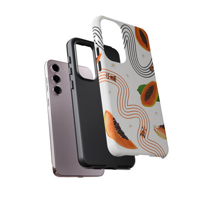 F1 McLaren and Papaya Phone Case , Trendy F1 Gift, Formula 1 Gift, Cute Fruit F1 Phone Case, Unique Phone Case