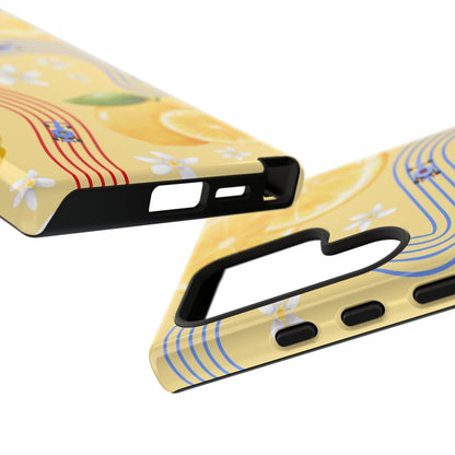 Yellow F1 Racing Bulls and Lemons Phone Case, Trendy F1 Gift, Formula 1 Gift, Cute Fruit F1 Phone Case, Unique Phone Case