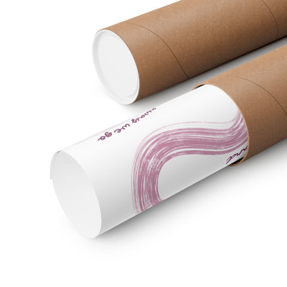 Mauve and Purple F1 Matte Horizontal Poster | US SIZING