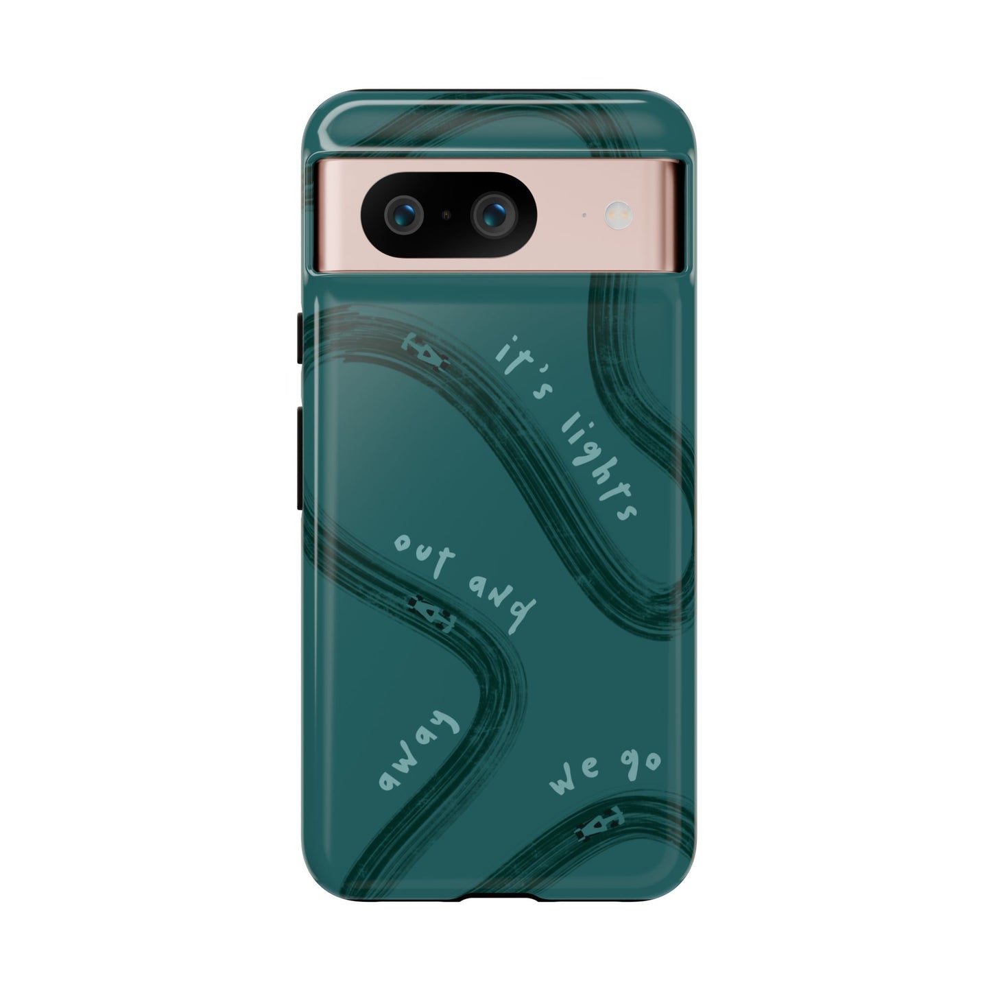 Teal Lights Out F1 Phone Case Design, Trendy F1 Gift, Formula 1 Gift, Cute F1 Phone Case, Unique Formula One Phone Case