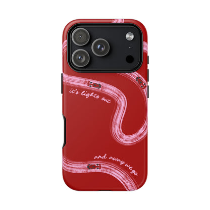 Red and Pink Lights Out F1 Phone Case Design, Trendy F1 Gift, Formula 1 Gift, Cute F1 Phone Case, Unique Formula One Phone Case