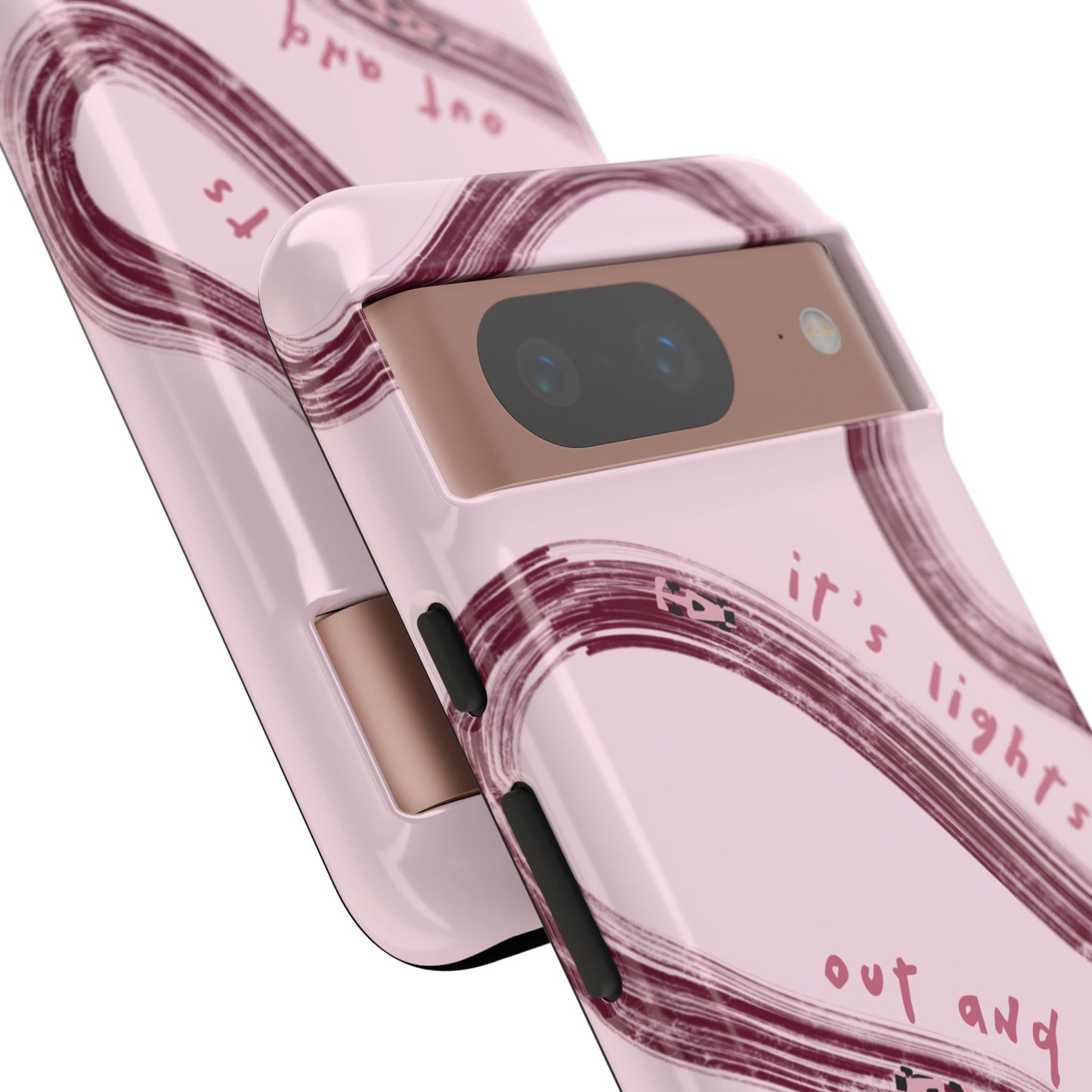 Pink Lights Out F1 Phone Case Design, Trendy F1 Gift, Formula 1 Gift, Cute F1 Phone Case, Unique Formula One Phone Case