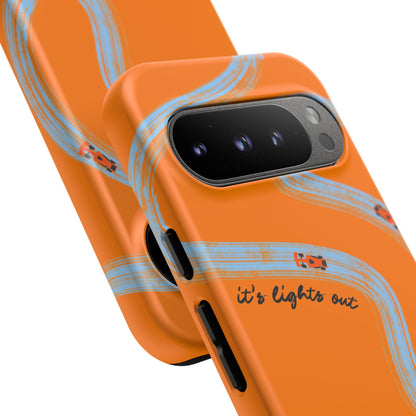 F1 Phone Case McLaren Painted "its lights out and away we go", Trendy F1 Gift, Formula 1 Gift, Cute F1 Phone Case, Phone Case