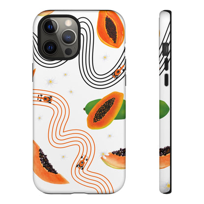 F1 McLaren and Papaya Phone Case , Trendy F1 Gift, Formula 1 Gift, Cute Fruit F1 Phone Case, Unique Phone Case