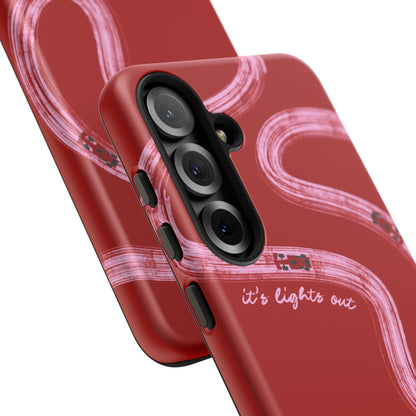 Red and Pink Lights Out F1 Phone Case Design, Trendy F1 Gift, Formula 1 Gift, Cute F1 Phone Case, Unique Formula One Phone Case