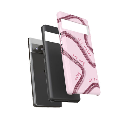 Pink Lights Out F1 Phone Case Design, Trendy F1 Gift, Formula 1 Gift, Cute F1 Phone Case, Unique Formula One Phone Case