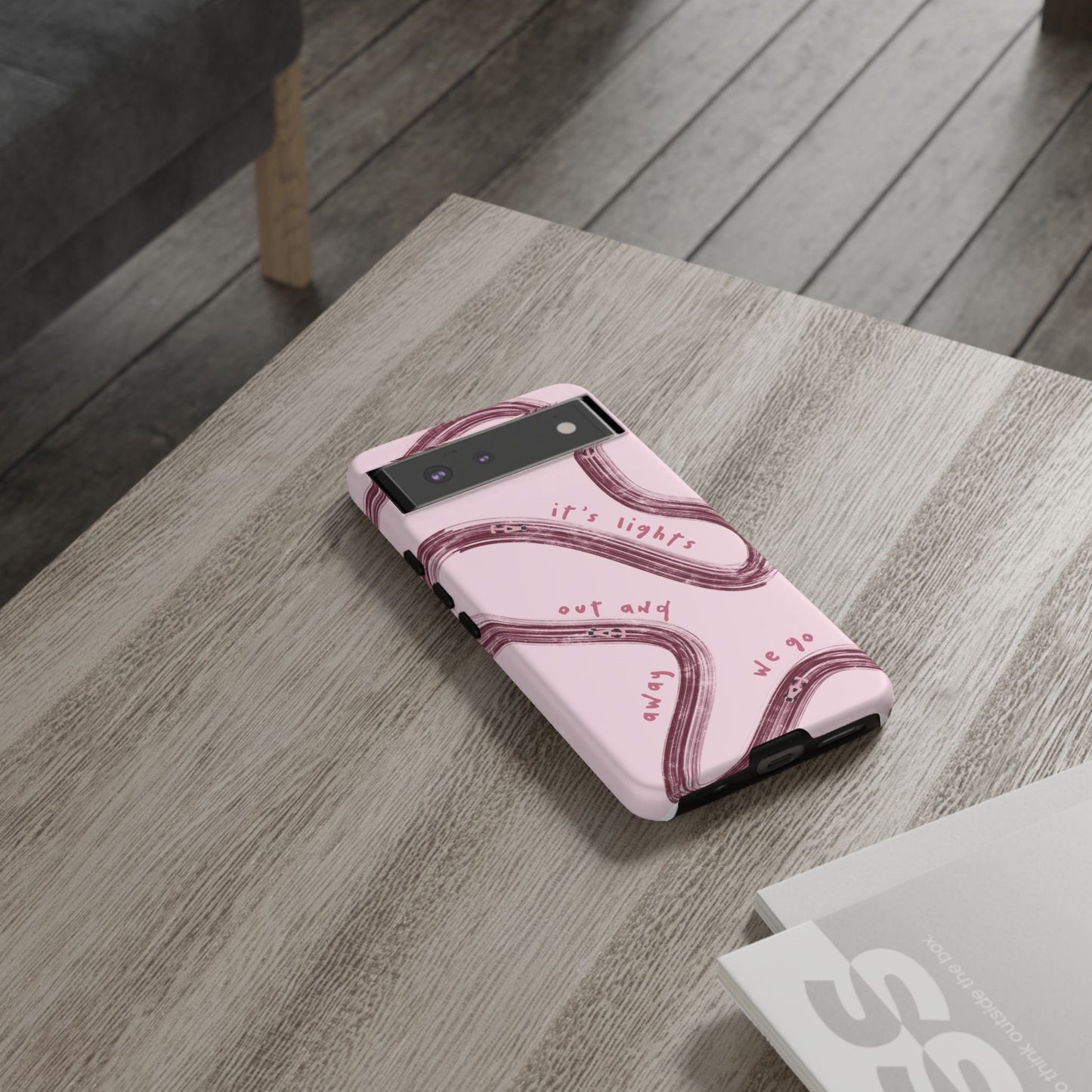 Pink Lights Out F1 Phone Case Design, Trendy F1 Gift, Formula 1 Gift, Cute F1 Phone Case, Unique Formula One Phone Case
