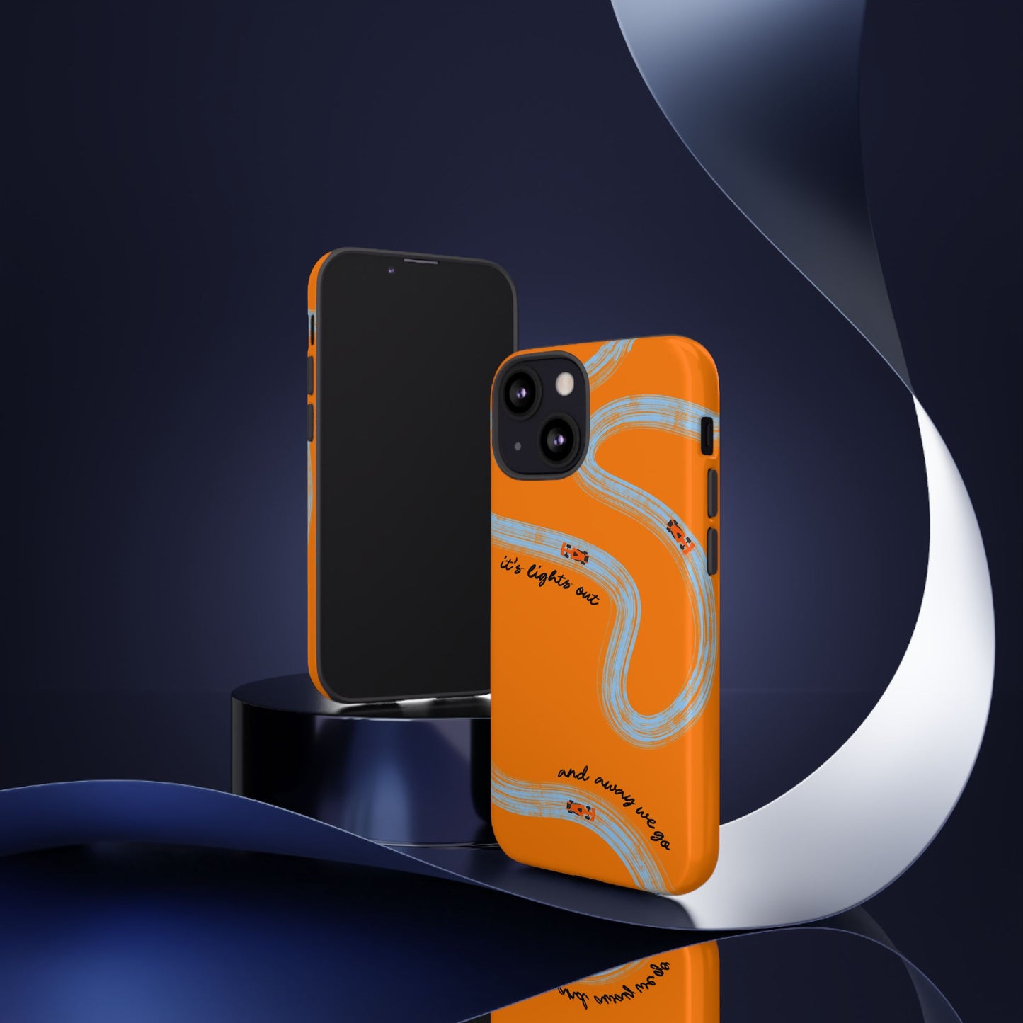 F1 Phone Case McLaren Painted "its lights out and away we go", Trendy F1 Gift, Formula 1 Gift, Cute F1 Phone Case, Phone Case