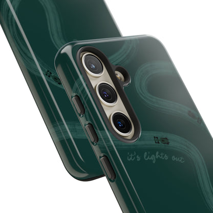 F1 Phone Case Monochrome Green Painted "its lights out and away we go", Trendy F1 Gift, Formula 1 Gift, Cute F1 Phone Case, Phone Case