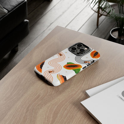 F1 McLaren and Papaya Phone Case , Trendy F1 Gift, Formula 1 Gift, Cute Fruit F1 Phone Case, Unique Phone Case