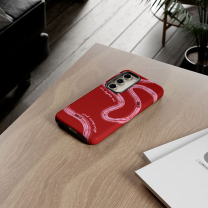 Red and Pink Lights Out F1 Phone Case Design, Trendy F1 Gift, Formula 1 Gift, Cute F1 Phone Case, Unique Formula One Phone Case