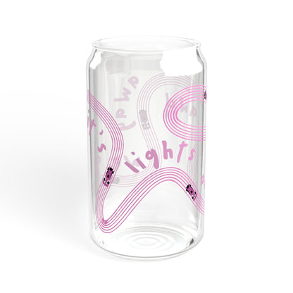 F1 Pink It's Lights Out sipper glass | 16oz