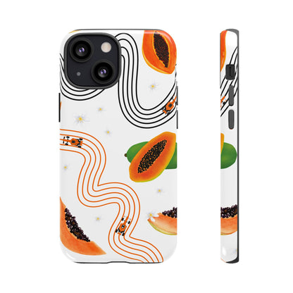 F1 McLaren and Papaya Phone Case , Trendy F1 Gift, Formula 1 Gift, Cute Fruit F1 Phone Case, Unique Phone Case