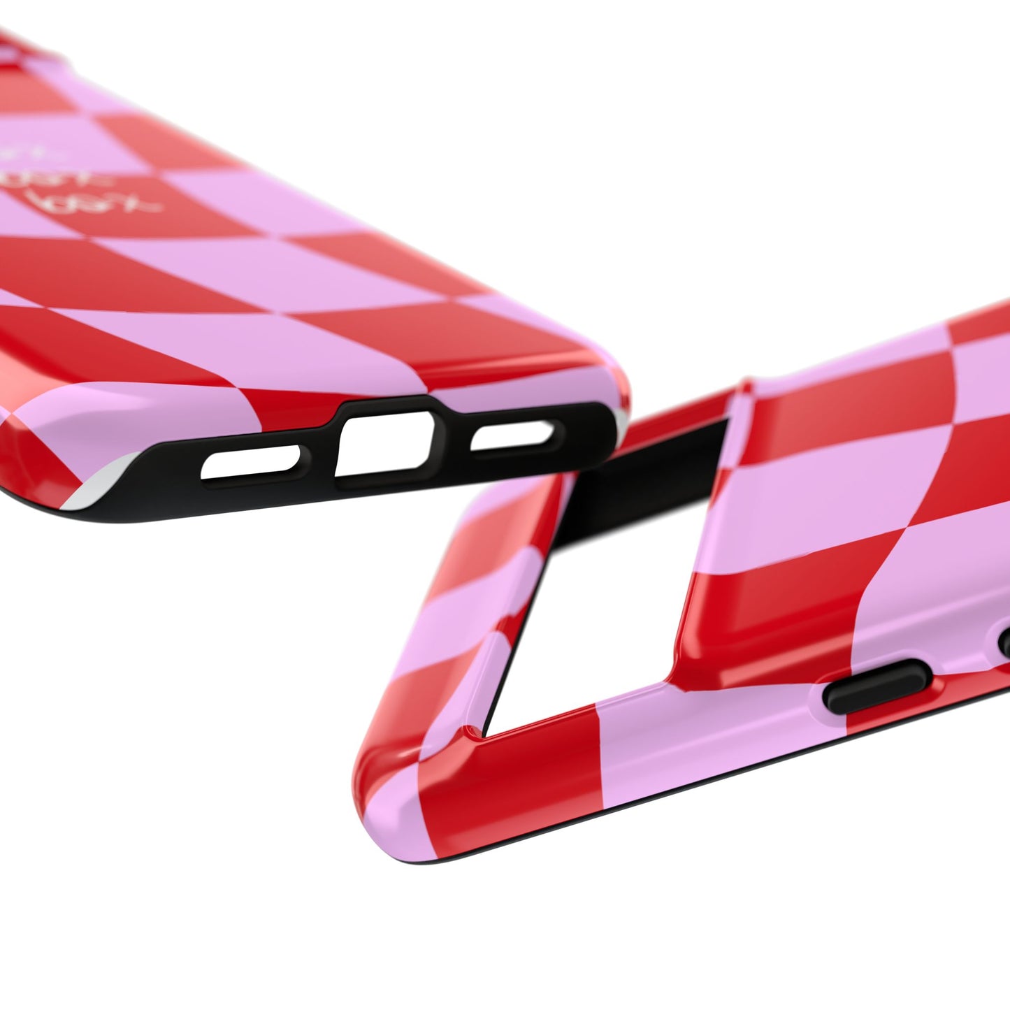 Pink and Red Checkered F1 Phone Case, Box Box Box F1 Phone Case