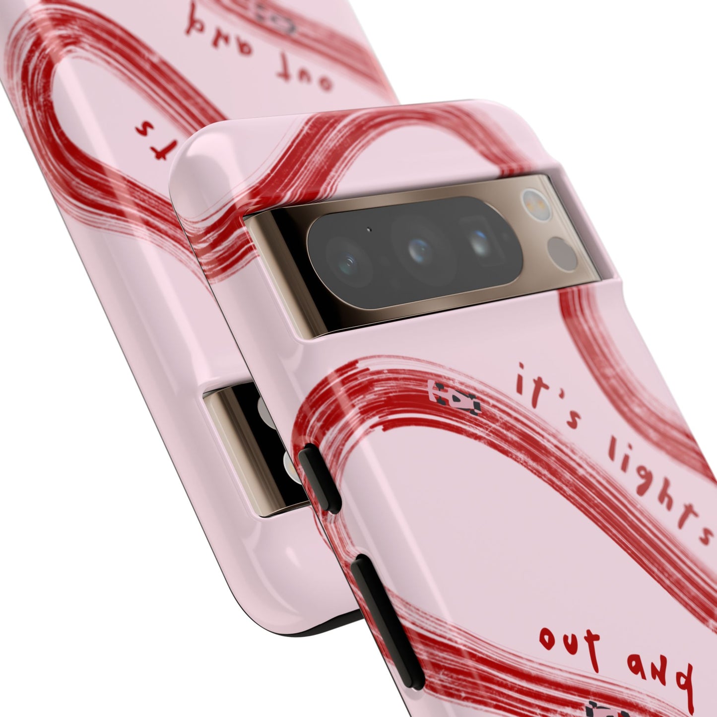 Pink and Red Lights Out F1 Phone Case Design, Trendy F1 Gift, Formula 1 Gift, Cute F1 Phone Case, Unique Formula One Phone Case