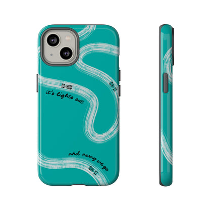 Mercedes F1 Phone Case Painted "its lights out and away we go", Trendy F1 Gift, Formula 1 Gift, Cute F1 Phone Case
