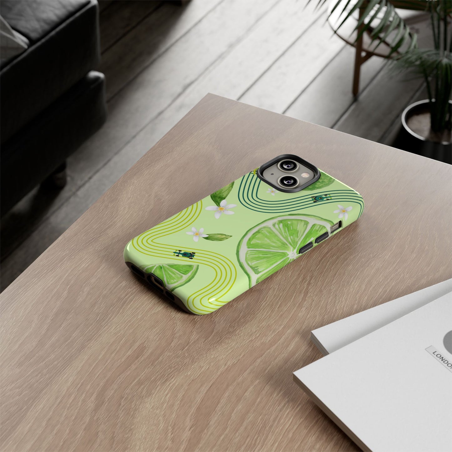 Green F1 Aston Martin and Lime Phone Case, Trendy F1 Gift, Formula 1 Gift, Cute Fruit F1 Phone Case, Unique Phone Case