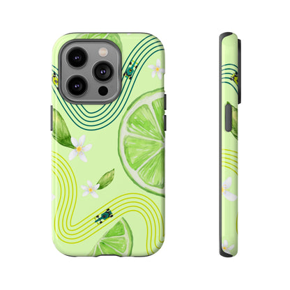 Green F1 Aston Martin and Lime Phone Case, Trendy F1 Gift, Formula 1 Gift, Cute Fruit F1 Phone Case, Unique Phone Case