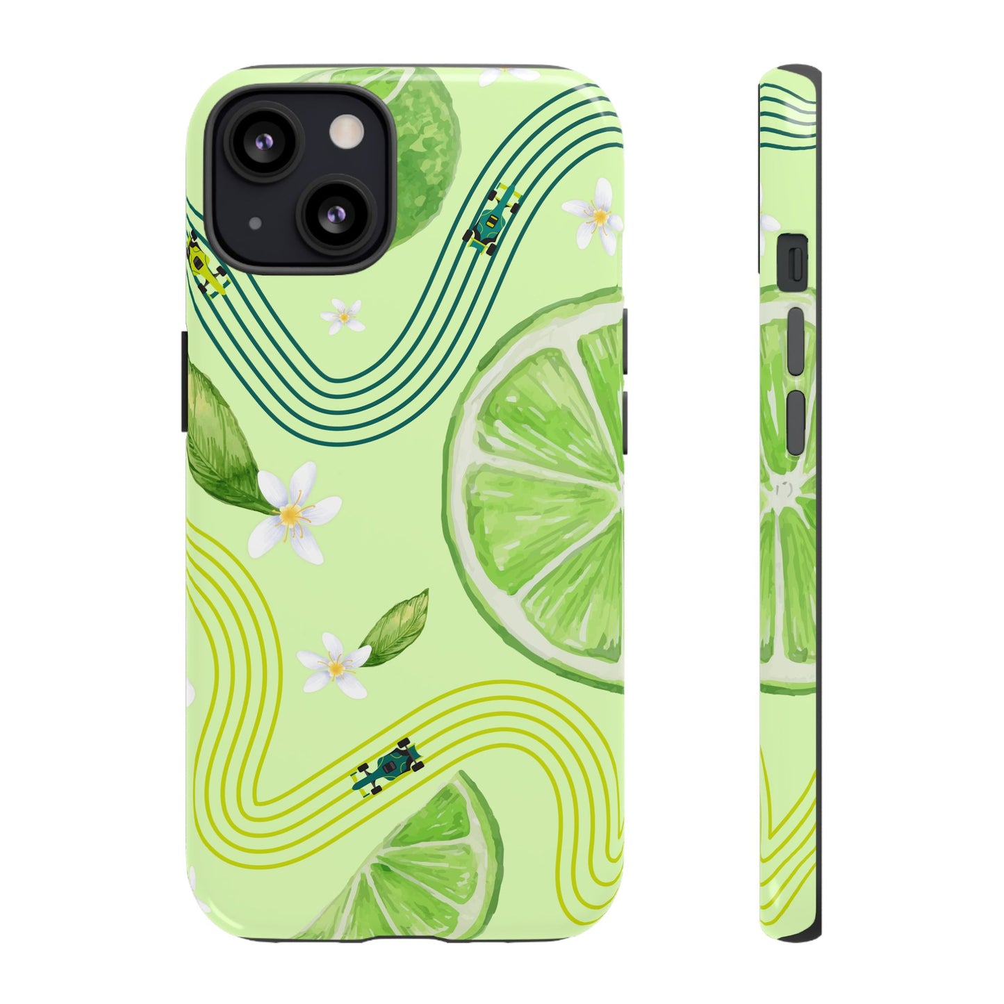 Green F1 Aston Martin and Lime Phone Case, Trendy F1 Gift, Formula 1 Gift, Cute Fruit F1 Phone Case, Unique Phone Case