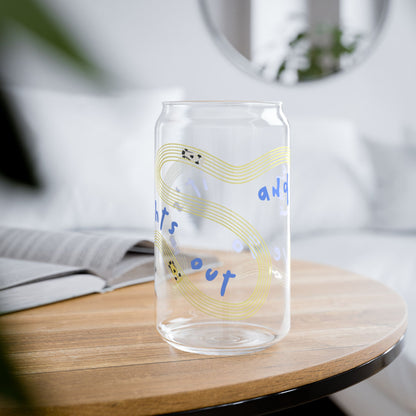 Racing Bulls F1 Blue and Yellow It's Lights Out sipper glass | 16oz
