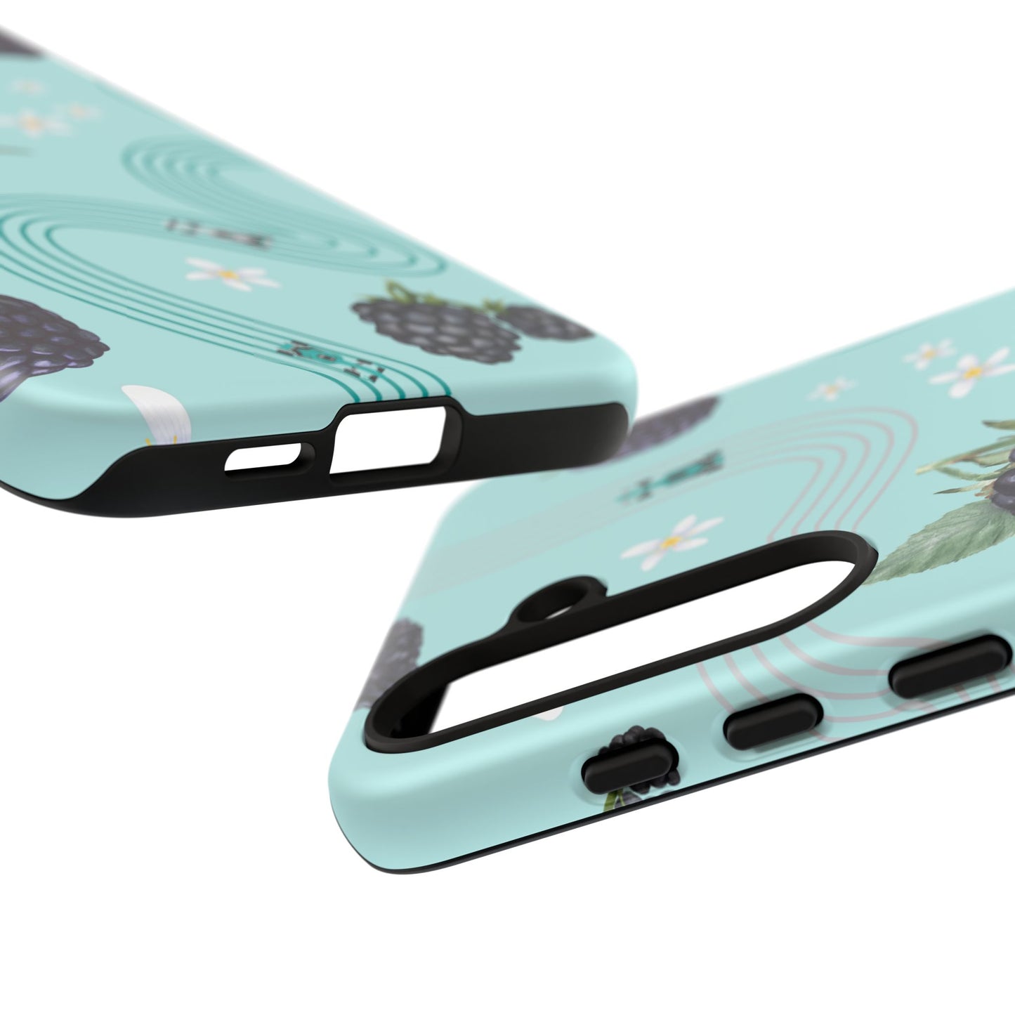 Teal F1 Mercedes and Blackberries Phone Case , Trendy F1 Gift, Formula 1 Gift, Cute Fruit F1 Phone Case, Unique Phone Case