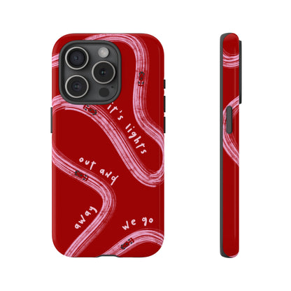 Red and Pink Lights Out F1 Phone Case Design, Trendy F1 Gift, Formula 1 Gift, Cute F1 Phone Case, Unique Formula One Phone Case