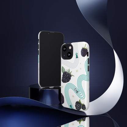 F1 Mercedes and Blackberries Phone Case , Trendy F1 Gift, Formula 1 Gift, Cute Fruit F1 Phone Case, Unique Phone Case