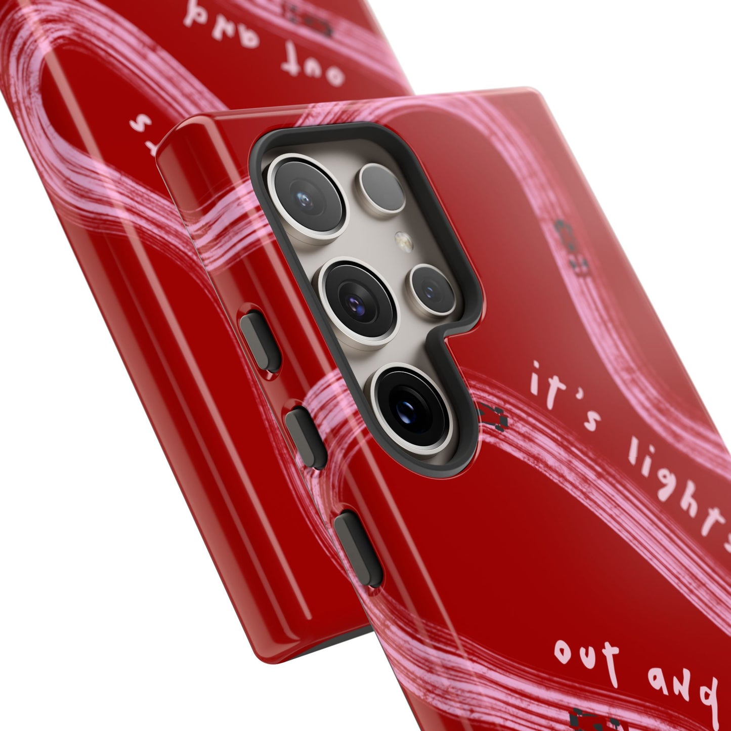Red and Pink Lights Out F1 Phone Case Design, Trendy F1 Gift, Formula 1 Gift, Cute F1 Phone Case, Unique Formula One Phone Case