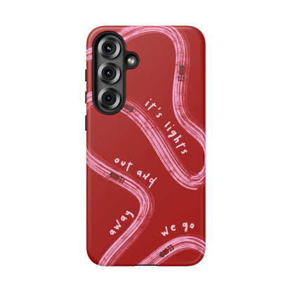 Red and Pink Lights Out F1 Phone Case Design, Trendy F1 Gift, Formula 1 Gift, Cute F1 Phone Case, Unique Formula One Phone Case