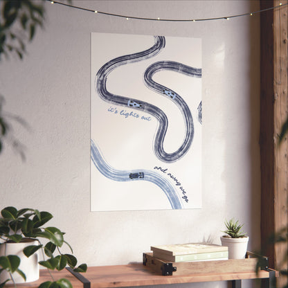 Blue F1 Matte Vertical Poster | F1 Giclée Art Print (US SIZING)