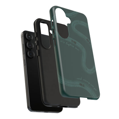F1 Phone Case Monochrome Green Painted "its lights out and away we go", Trendy F1 Gift, Formula 1 Gift, Cute F1 Phone Case, Phone Case
