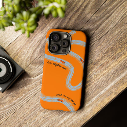F1 Phone Case McLaren Painted "its lights out and away we go", Trendy F1 Gift, Formula 1 Gift, Cute F1 Phone Case, Phone Case