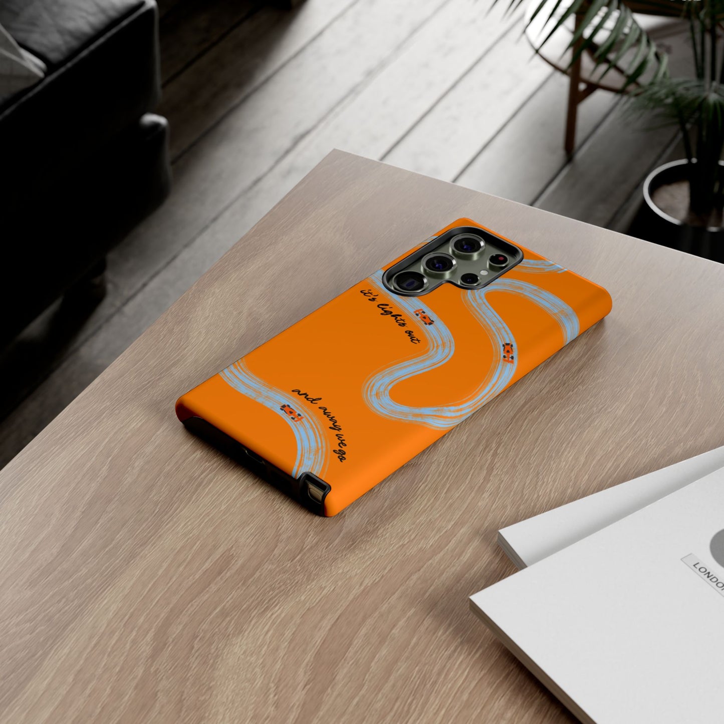 F1 Phone Case McLaren Painted "its lights out and away we go", Trendy F1 Gift, Formula 1 Gift, Cute F1 Phone Case, Phone Case