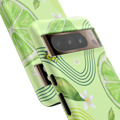 Green F1 Aston Martin and Lime Phone Case, Trendy F1 Gift, Formula 1 Gift, Cute Fruit F1 Phone Case, Unique Phone Case