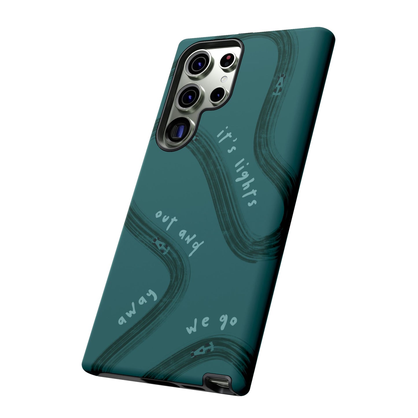 Teal Lights Out F1 Phone Case Design, Trendy F1 Gift, Formula 1 Gift, Cute F1 Phone Case, Unique Formula One Phone Case