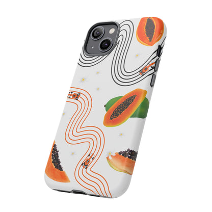 F1 McLaren and Papaya Phone Case , Trendy F1 Gift, Formula 1 Gift, Cute Fruit F1 Phone Case, Unique Phone Case