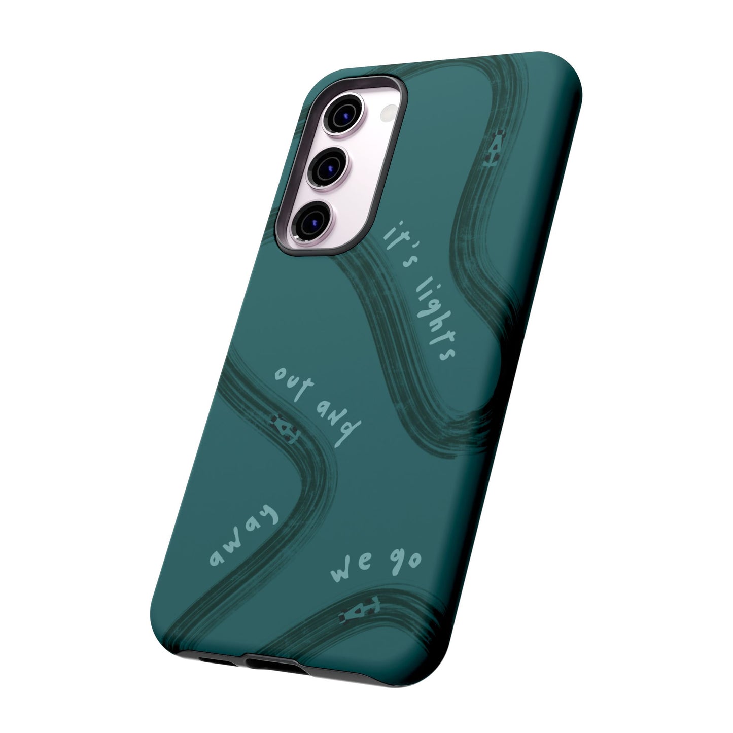 Teal Lights Out F1 Phone Case Design, Trendy F1 Gift, Formula 1 Gift, Cute F1 Phone Case, Unique Formula One Phone Case