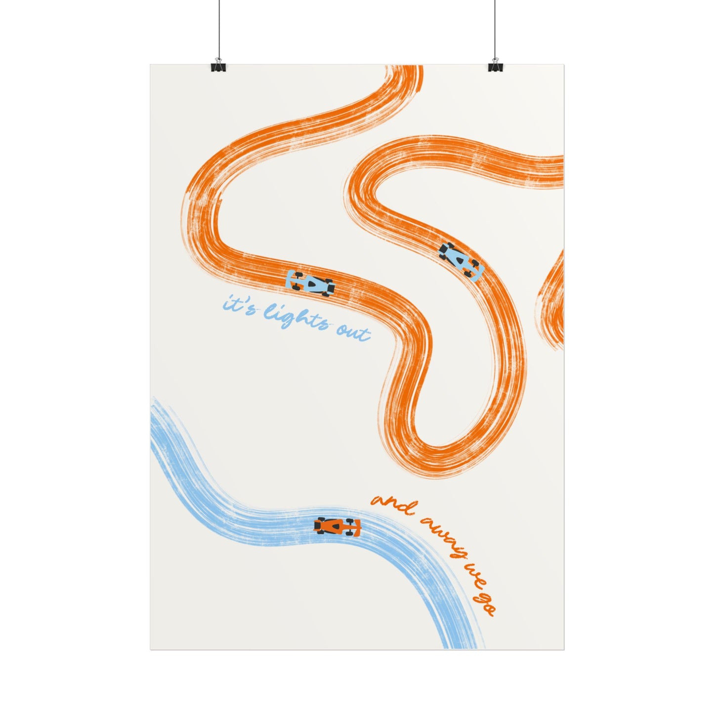 McLaren F1 Giclée Print Poster | Minimalist F1 Art - EU SIZING (Physical Print)