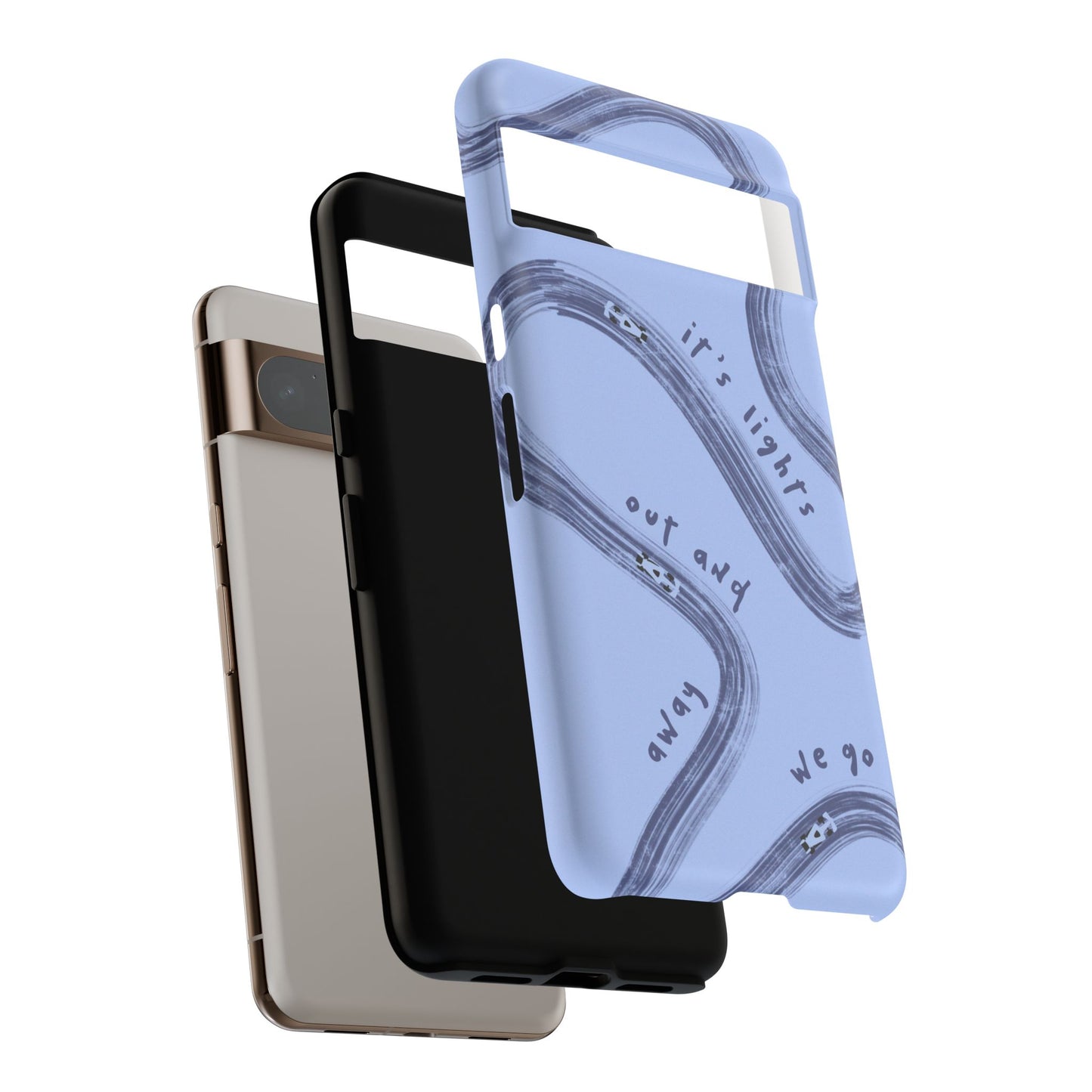 Blue Lights Out F1 Phone Case Design, Trendy F1 Gift, Formula 1 Gift, Cute F1 Phone Case, Unique Formula One Phone Case